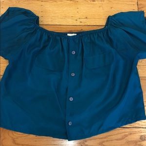 Off the shoulder crop top